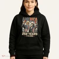 250 Years Donald Trump George Washington 1776-2026  Hoodie thumb 5
