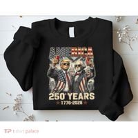 250 Years Donald Trump George Washington 1776-2026  Sweatshirt thumb 2