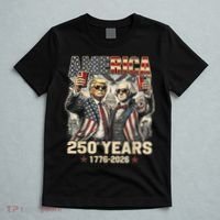 250 Years Donald Trump George Washington 1776-2026  T-Shirt thumb 5