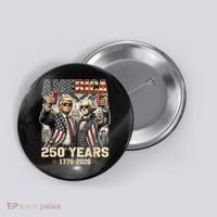250 Years Donald Trump George Washington 1776-2026  Button thumb 0