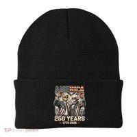 250 Years Donald Trump George Washington 1776-2026  Beanie thumb 0