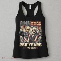 250 Years Donald Trump George Washington 1776-2026  Women's Tank Top thumb 3