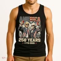250 Years Donald Trump George Washington 1776-2026  Tank Top thumb 3