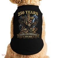 250 Years Faith Freedom 1776-2026  Doggie Tank thumb 0