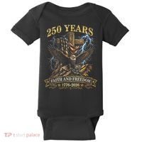 250 Years Faith Freedom 1776-2026  Baby Bodysuit thumb 0