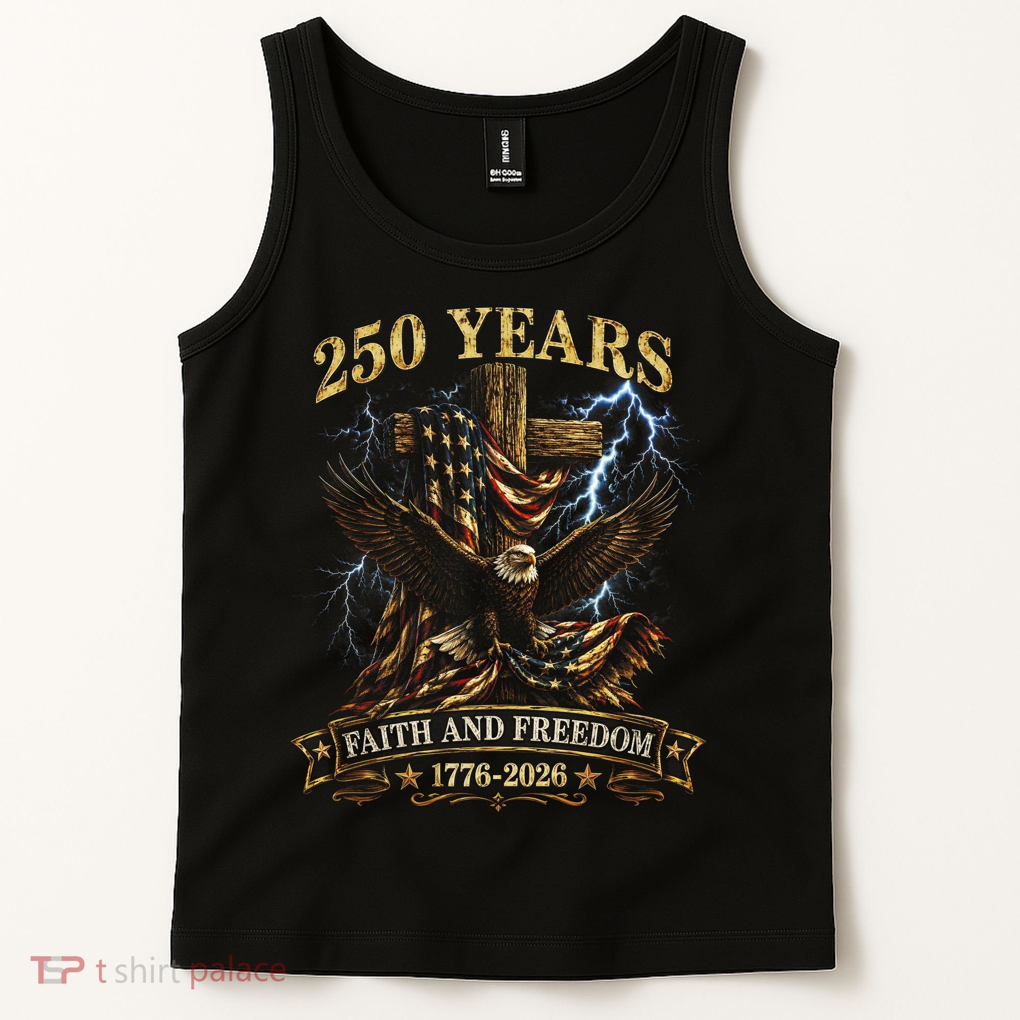250 Years Faith Freedom 1776-2026  Tank Top