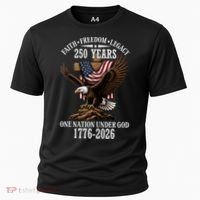250 Years Faith Freedom Legacy Eagle 250th Anniversary Cooling Performance Crew T-Shirt thumb 0