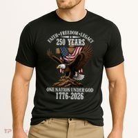 250 Years Faith Freedom Legacy Eagle 250th Anniversary Cooling Performance Crew T-Shirt thumb 2