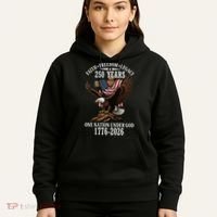 250 Years Faith Freedom Legacy Eagle 250th Anniversary Hoodie thumb 5