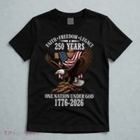 250 Years Faith Freedom Legacy Eagle 250th Anniversary T-Shirt thumb 5