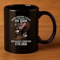 250 Years Faith Freedom Legacy Eagle 250th Anniversary 11oz C Handle Ceramic Mug thumb 3