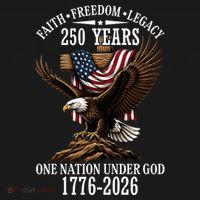 250 Years Faith Freedom Legacy Eagle 250th Anniversary Women's Hoodie thumb 2