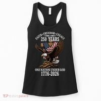250 Years Faith Freedom Legacy Eagle 250th Anniversary Women's Tank Top thumb 0