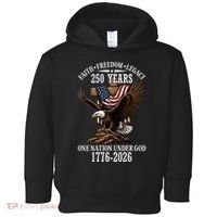 250 Years Faith Freedom Legacy Eagle 250th Anniversary Toddler Hoodie thumb 0