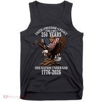 250 Years Faith Freedom Legacy Eagle 250th Anniversary Tank Top thumb 0
