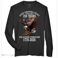 250 Years Faith Freedom Legacy Eagle 250th Anniversary Zone Performance Long-Sleeve T-Shirt thumb 0