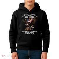 250 Years Faith Freedom Legacy Eagle 250th Anniversary Kids Hoodie thumb 4