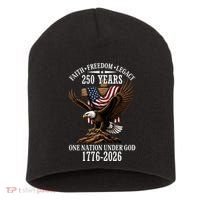 250 Years Faith Freedom Legacy Eagle 250th Anniversary Short Acrylic Beanie thumb 0