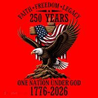 250 Years Faith Freedom Legacy Eagle 250th Anniversary Santa Hat thumb 1