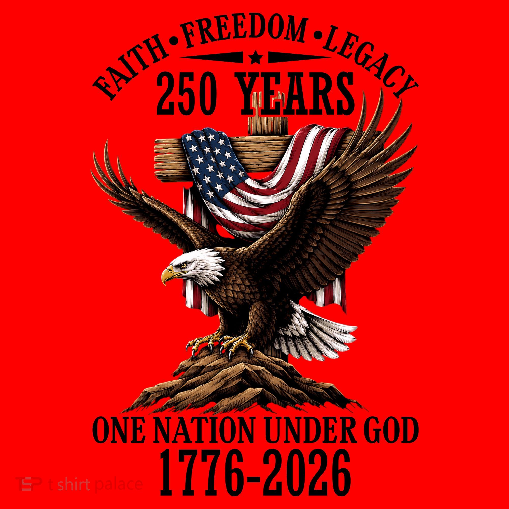 250 Years Faith Freedom Legacy Eagle 250th Anniversary Santa Hat