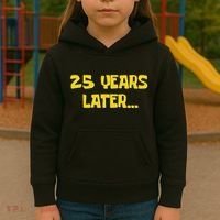 25 Years Later Funny Millennial 25th Birthday Gift Kids Hoodie thumb 3