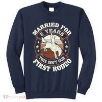 2 Years Married Cowboy 2nd Wedding Anniversary Rodeo Sweatshirt thumb 0