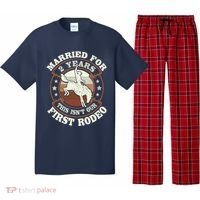 2 Years Married Cowboy 2nd Wedding Anniversary Rodeo Pajama Set thumb 0