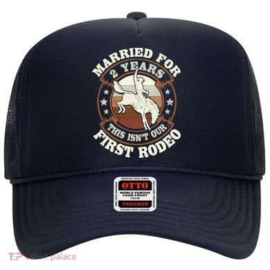 2 Years Married Cowboy 2nd Wedding Anniversary Rodeo Hat