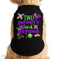 2 Year Old Two Infinity And Beyond 2nd Birthday Doggie Tank thumb 0