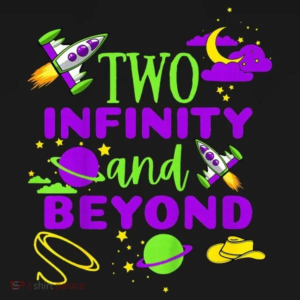 2 Year Old Two Infinity And Beyond 2nd Birthday Toddler Hoodie