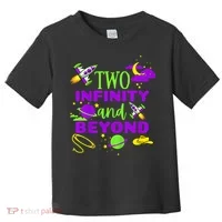 2 Year Old Two Infinity And Beyond 2nd Birthday Toddler T-Shirt thumb 0