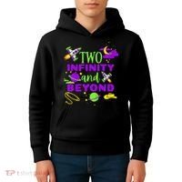 2 Year Old Two Infinity And Beyond 2nd Birthday Kids Hoodie thumb 4