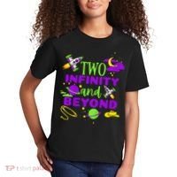 2 Year Old Two Infinity And Beyond 2nd Birthday Kids T-Shirt thumb 2