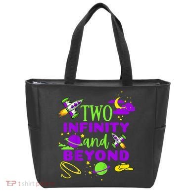 2 Year Old Two Infinity And Beyond 2nd Birthday Tote Bag