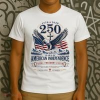 250 Years Of American Independence Christian Faith Freedom T-Shirt thumb 3