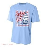 250 Years Of Freedom Spilling The Tea Since 1773 Youth Performance Sprint T-Shirt thumb 0