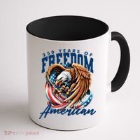 250 Years Of Freedom USA American Flag Eagle Coffee Mug thumb 1