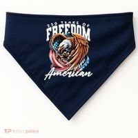 250 Years Of Freedom USA American Flag Eagle USA-Made Doggie Bandana thumb 0