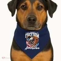 250 Years Of Freedom USA American Flag Eagle USA-Made Doggie Bandana thumb 1
