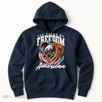 250 Years Of Freedom USA American Flag Eagle Hoodie thumb 0