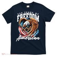 250 Years Of Freedom USA American Flag Eagle T-Shirt thumb 0