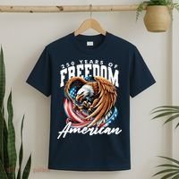 250 Years Of Freedom USA American Flag Eagle T-Shirt thumb 2