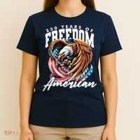 250 Years Of Freedom USA American Flag Eagle T-Shirt thumb 4