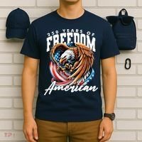 250 Years Of Freedom USA American Flag Eagle T-Shirt thumb 6
