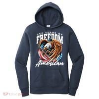 250 Years Of Freedom USA American Flag Eagle Women's Hoodie thumb 0