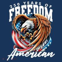 250 Years Of Freedom USA American Flag Eagle Women's Hoodie thumb 2
