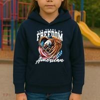 250 Years Of Freedom USA American Flag Eagle Kids Hoodie thumb 3