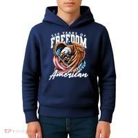 250 Years Of Freedom USA American Flag Eagle Kids Hoodie thumb 4