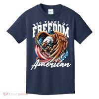 250 Years Of Freedom USA American Flag Eagle Kids T-Shirt thumb 0