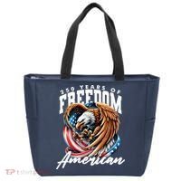 250 Years Of Freedom USA American Flag Eagle Tote Bag thumb 0